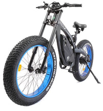 Load image into Gallery viewer, Ecotric 48v 17.6AH 1000W big fat tire Ebike Bison-Matt Black
