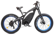 Load image into Gallery viewer, Ecotric 48v 17.6AH 1000W big fat tire Ebike Bison-Matt Black
