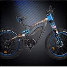 Load image into Gallery viewer, Ecotric 48v 17.6AH 1000W big fat tire Ebike Bison-Matt Black
