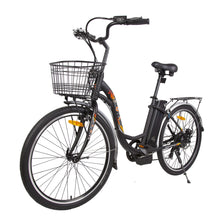 Load image into Gallery viewer, Ecotric Peacedove black electric city bike-junior
